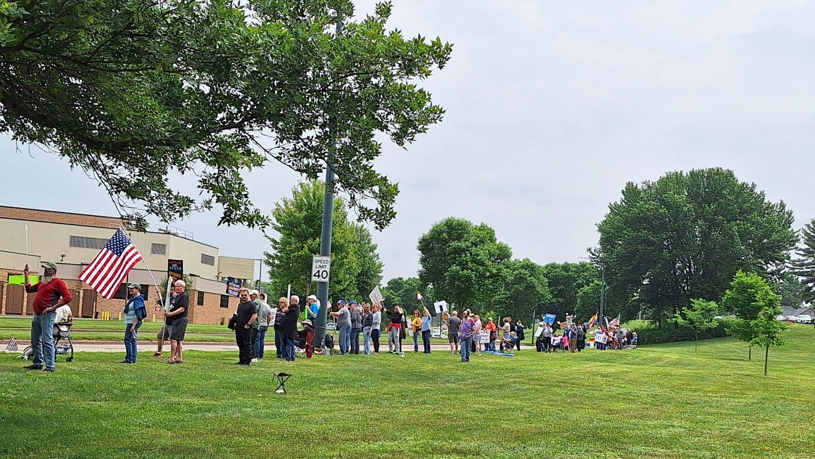 No Kings Rally in Wisconsin Rapids