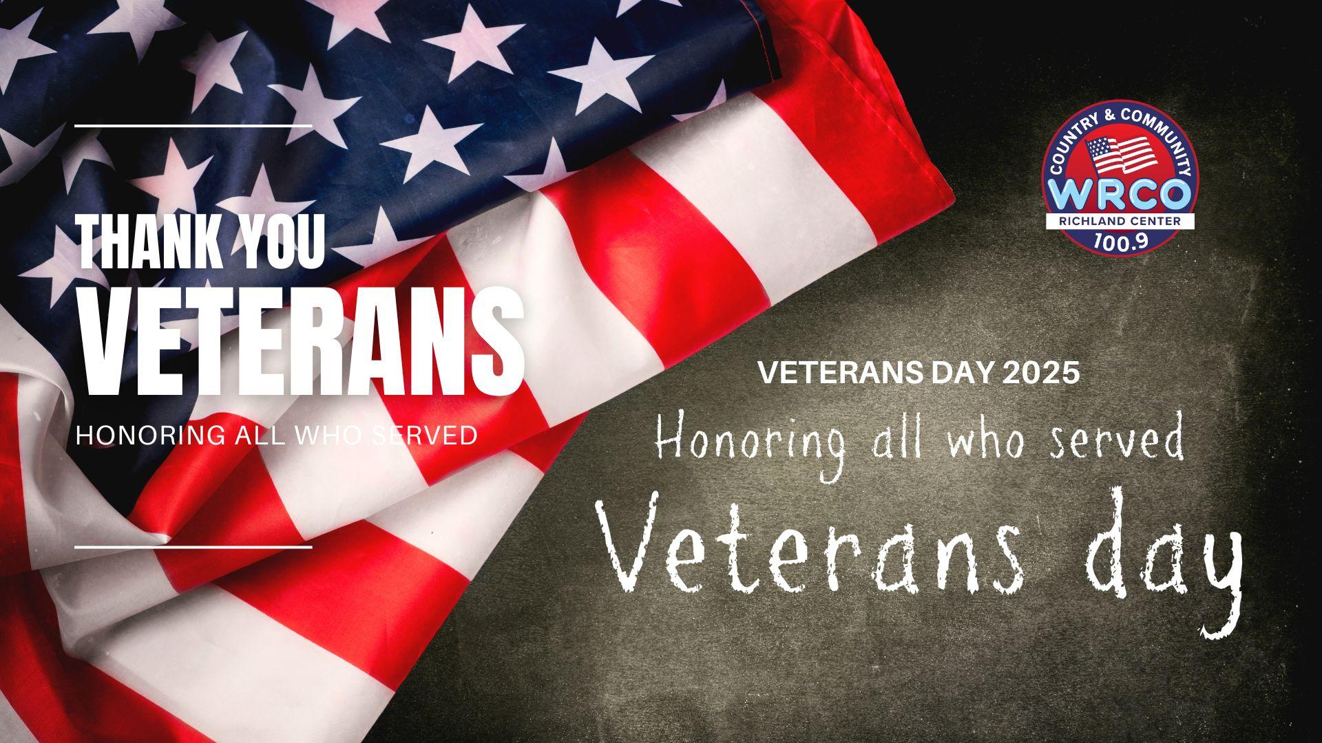 Veterans Day events in our area